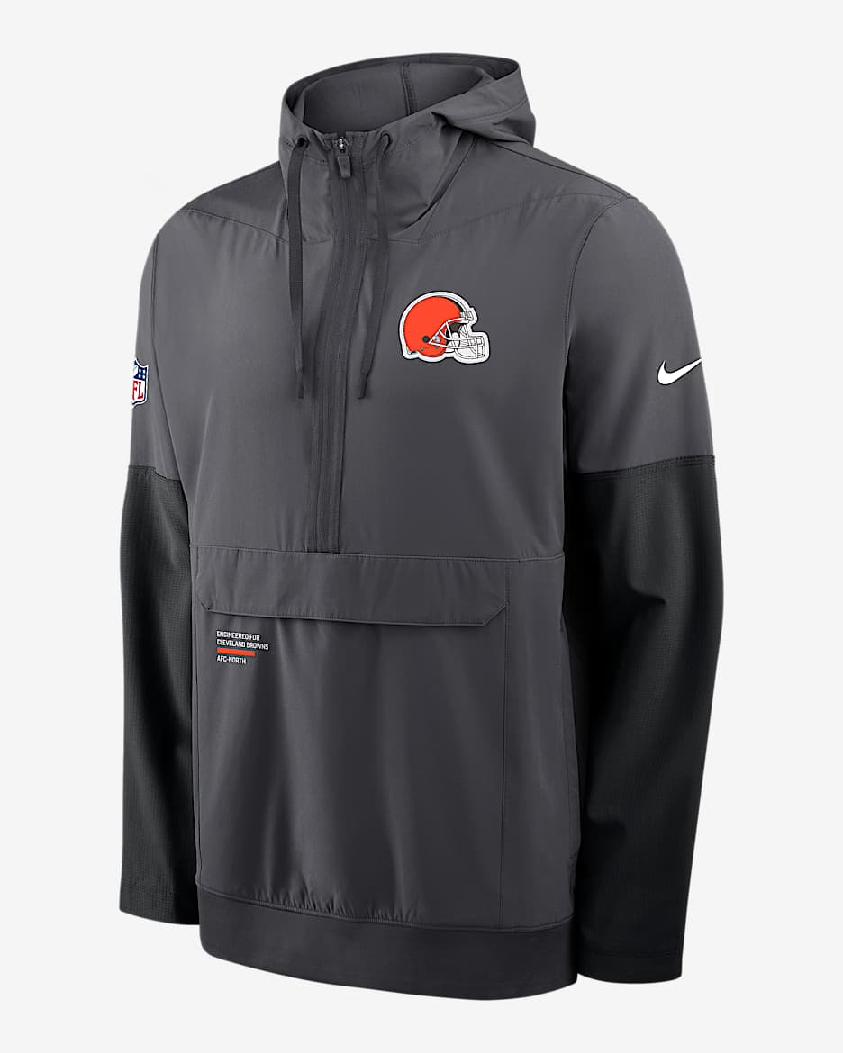 Cleveland Browns Well Rounded Anorak Men's Nike NFL 1/2-Zip